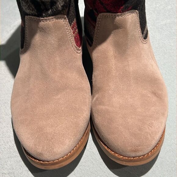 Toms laurel Aztec Desert Ankle boots Taupe Suede Fisherman Core A2 - Picture 5 of 11